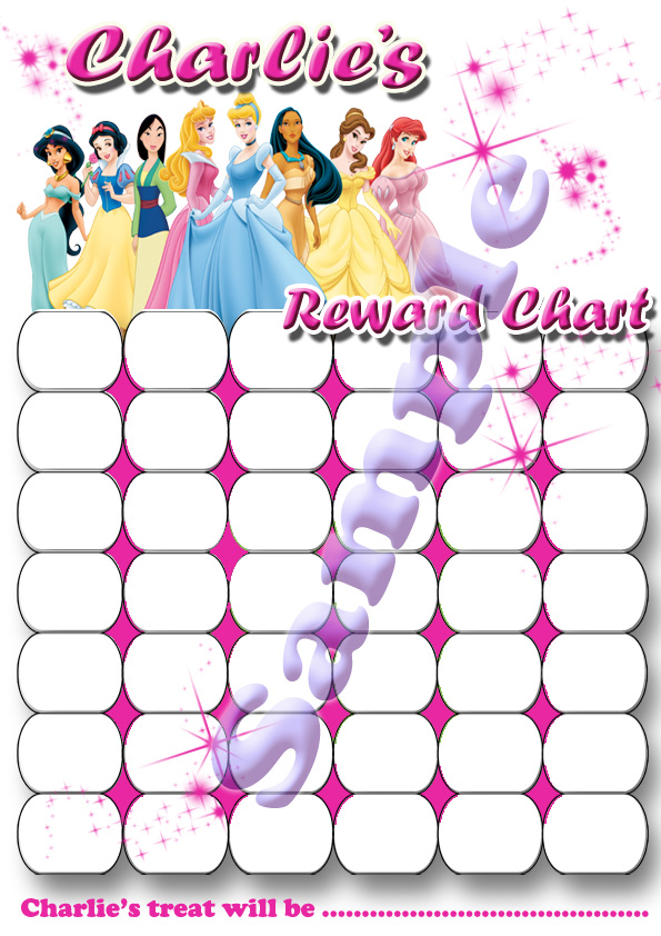 Princess Potty Chart