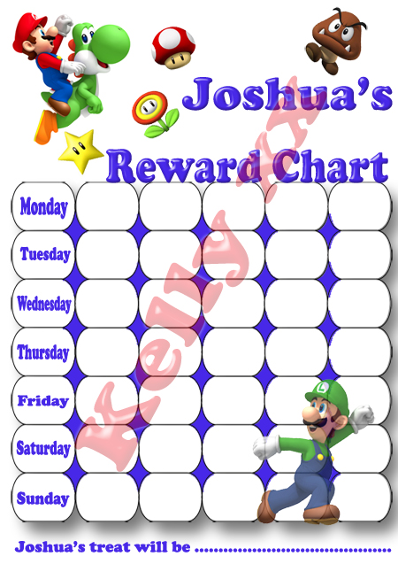 Personalised CHILDRENS Potty Training / Behaviour / Reward charts ...