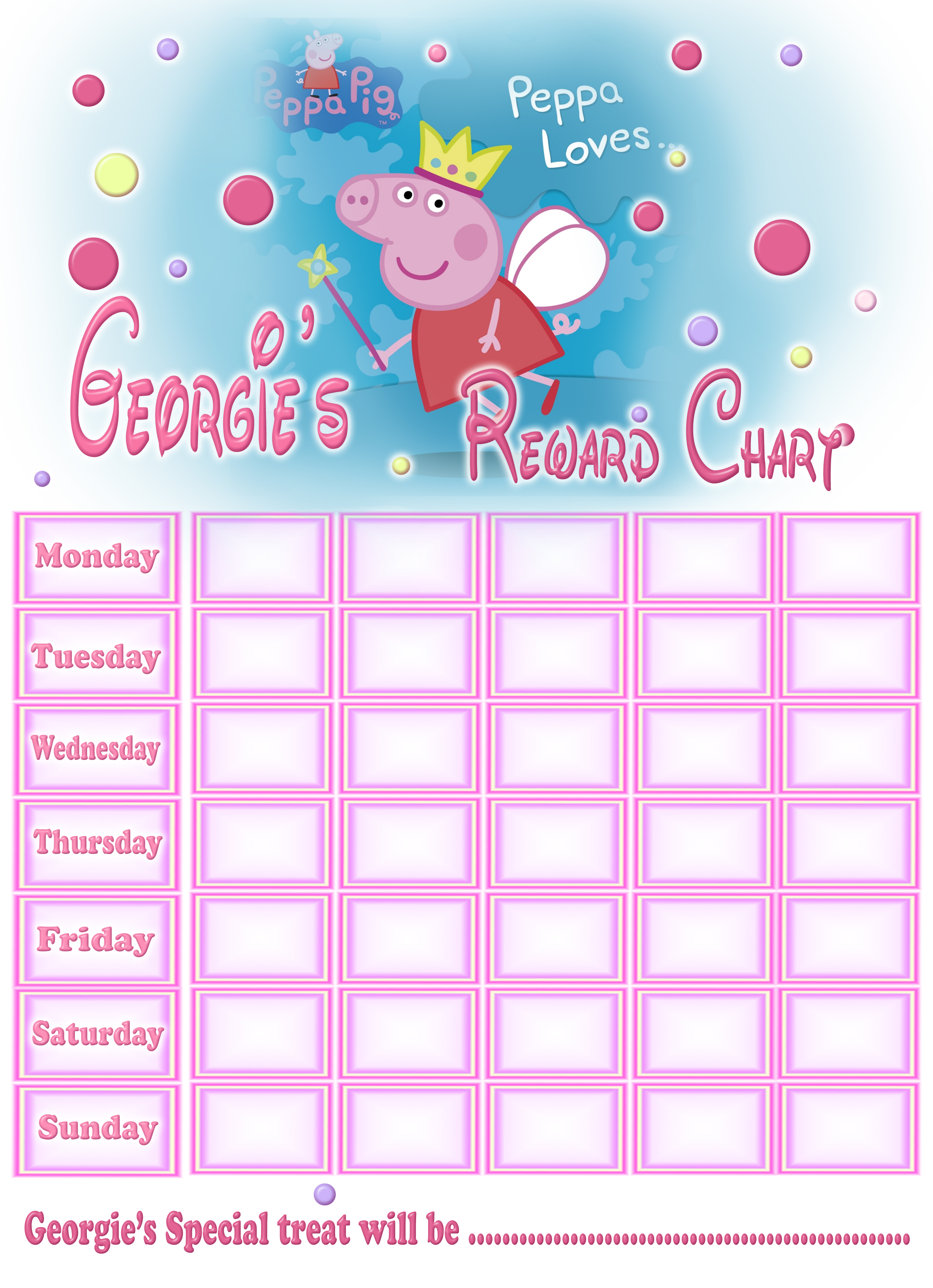 free potty training reward chart
