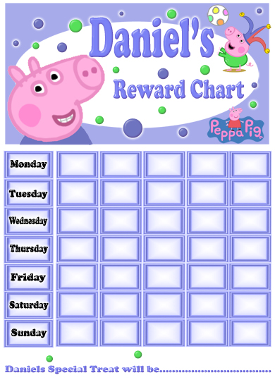 Peppa Pig Potty Training Reward Chart Printable